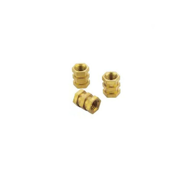 Custom Fittings Anodizing Precision Cnc Machining Parts Hexagon Brass Automotive Inserts Nuts