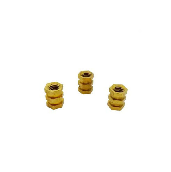 Custom Fittings Anodizing Precision Cnc Machining Parts Hexagon Brass Automotive Inserts Nuts