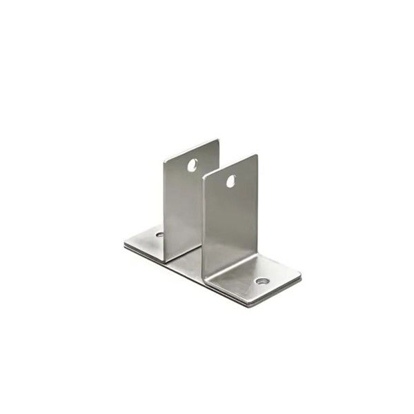 Silver Custom Sheet Metal Fabrication Bracket Supplier for Laser Cutting Bending Welding Service